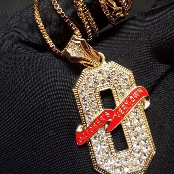 OVO October’s Very Own Gold Pendant Hip Hop Chain